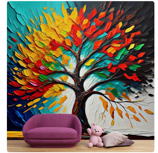 Colorful Tree Art